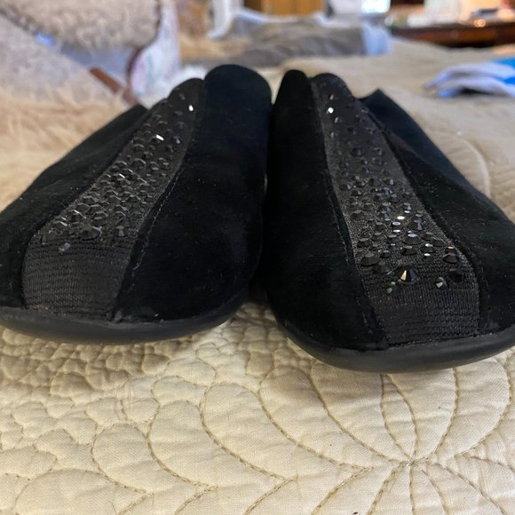Lk New J Renee Cayla.Suede Black Sparkle Shoes 8.5 - Picture 7 of 10